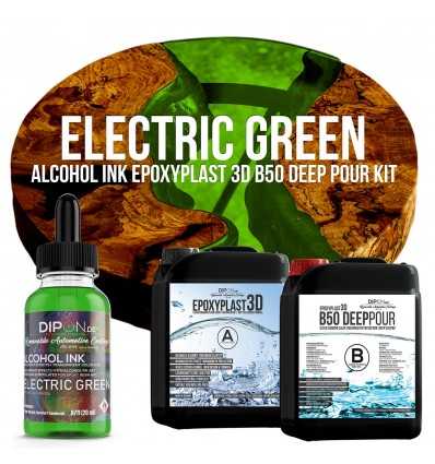 EpoxyPlast 3D B50 Deep Pour - Electric Green Kit -