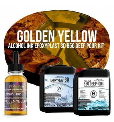 EpoxyPlast 3D B50 Deep Pour - Golden Yellow Kit -