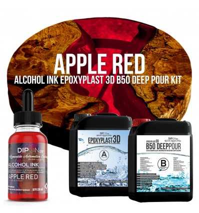 EpoxyPlast 3D B50 Deep Pour - Apple Red Kit -