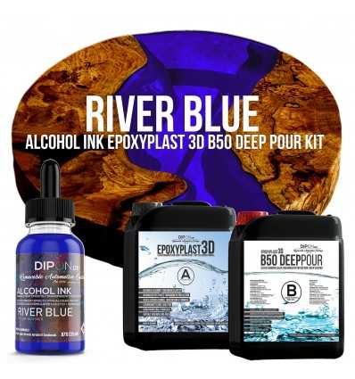EpoxyPlast 3D B50 Deep Pour - River Blue Kit -