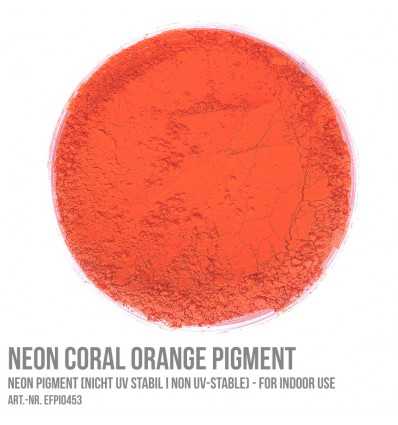 Neon Coral Orange Pigment