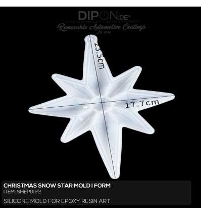 Christmas Snow Star Mold / Silikonform