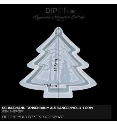 Schneemann Aufhänger Tanne I Snowman Tree Hanger Mold / Silikonform