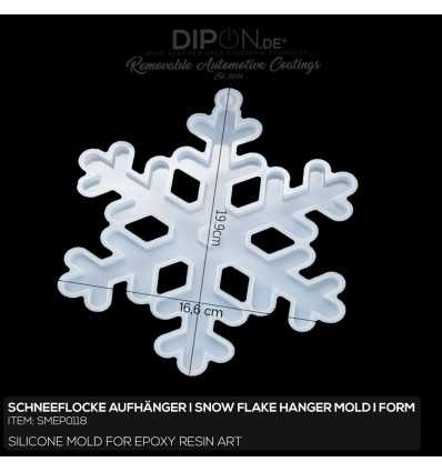 Schneeflocke Aufhänger I Snow Flake Hanger Mold / Silikonform