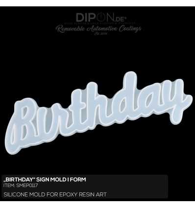 Birthday Sign Mold / Silikonform