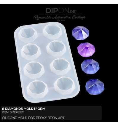 8 Diamonds Mold / Silikonform