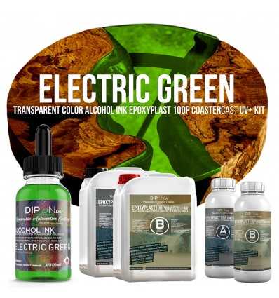 EpoxyPlast 100 P CoasterCast UV+ Electric Green Kit