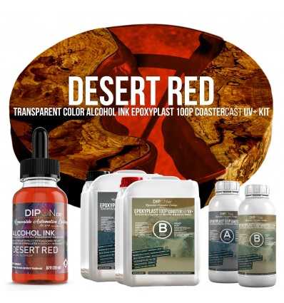 EpoxyPlast 100 P CoasterCast UV+ Desert Red Kit