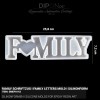 Family Schriftzug I Family Letters - Mold I Silikonform