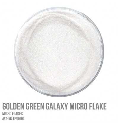 Golden Green Galaxy Micro Flake