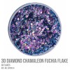 3D Diamond Chamaleon Fuchia Flake