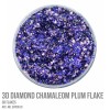 3D Diamond Chamaleon Plum Flake