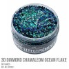 3D Diamond Chamaleon Ocean Flake