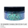 3D Diamond Chamaleon Ocean Flake