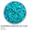 3D Diamond Chamaleon Teal Flake