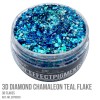 3D Diamond Chamaleon Teal Flake