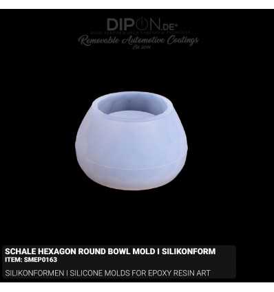 Schale Hexagon Round Bowl Mold I Silikonform