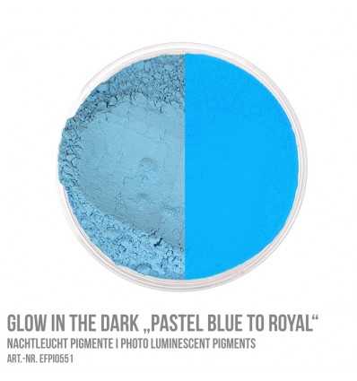 Glow in the Dark Pastel Blue to Royal