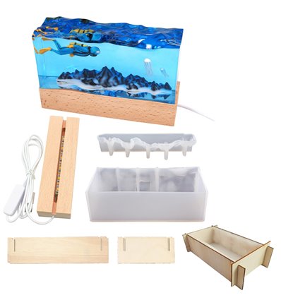 Deep Sea Underwater Mould Set inkl. Halterung + LED Silikonform