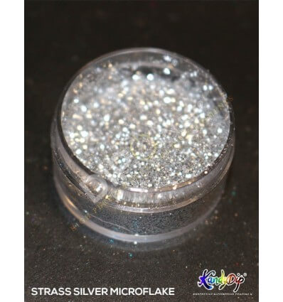 KandyDip® Strass Silver Micro Flakes