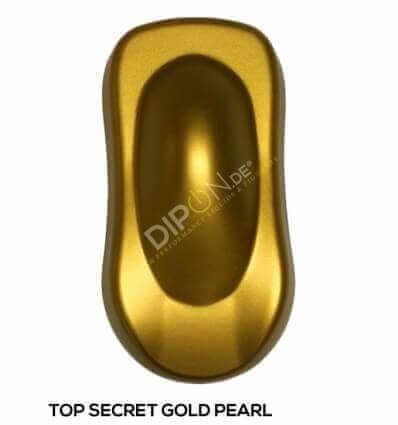 KandyDip® Top Secret Gold Pearl Matt (Schwarze KandyDip® Basisbeschichtung / Black KandyDip® Basecoat)