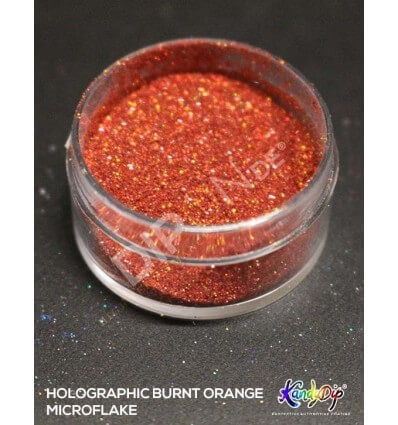 KandyDip® Holographic Burnt Orange Micro Flake