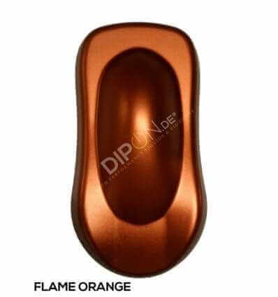 KandyDip® Flame Orange Pearl Matt (Schwarze KandyDip® Basisbeschichtung / Black KandyDip® Basecoat)