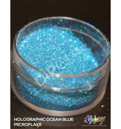 KandyDip® Holographic Ocean Blue Micro Flake