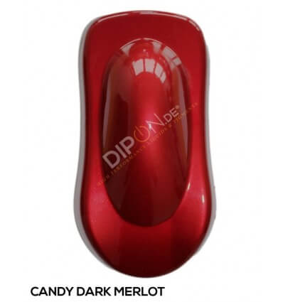 KandyDip® Candy Dark Merlot + 2K High Gloss (Schwarze Basis + True Aluminium Gold + Candy Dark Merlot)