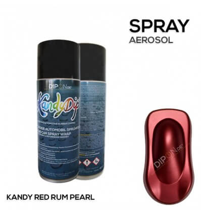 KandyDip® Kandy Red Rum Pearl Matt (Schwarze KandyDip® Basisfarbe / Black KandyDip® Basecoat)