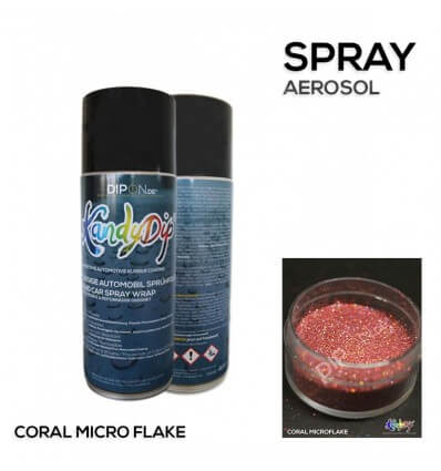 KandyDip® Coral Micro Flake Aerosol Spray 400 ml