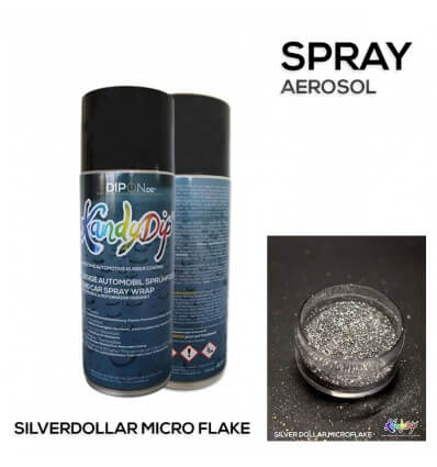 KandyDip® Silverdollar Micro Flake Aerosol Spray 400 ml