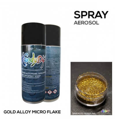 KandyDip® Gold Alloy Micro Flake Aerosol Spray 400 ml