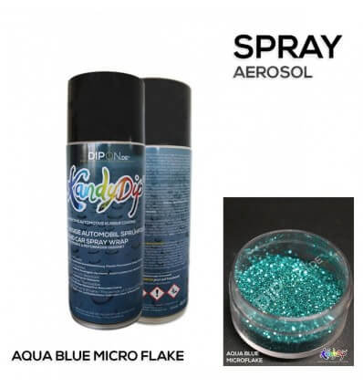 KandyDip® Aqua Blue Micro Flake Aerosol Spray 400 ml