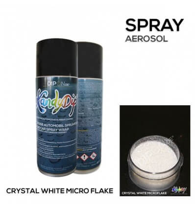 KandyDip® Crystal White Micro Flake Aerosol Spray 400 ml