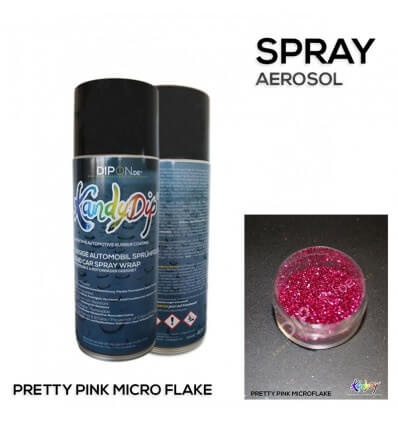 KandyDip® Pretty Pink Micro Flake Aerosol Spray 400 ml