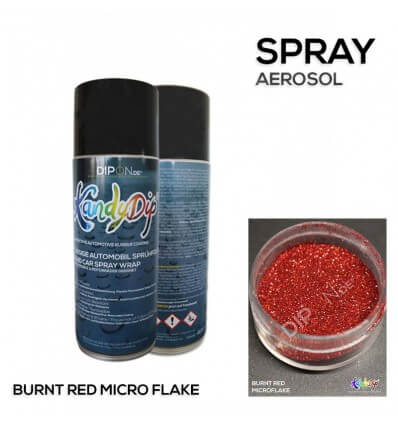 KandyDip® Burnt Red Micro Flake Aerosol Spray 400 ml