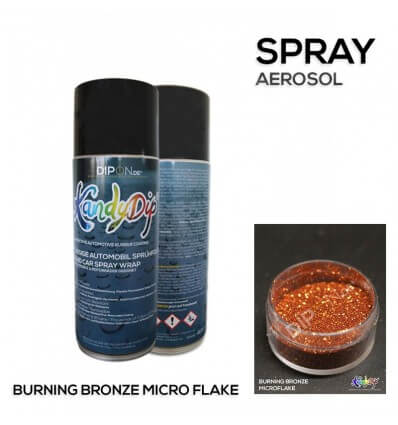 KandyDip® Burning Bronze Micro Flake Aerosol Spray 400 ml