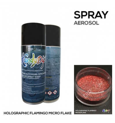 KandyDip® Holographic Flamingo Micro Flake Aerosol Spray 400 ml