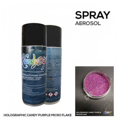 KandyDip® Holographic Candy Purple Micro Flake Aerosol Spray 400 ml