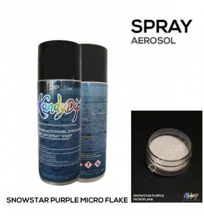 KandyDip® Snowstar Purple Micro Flake Aerosol Spray 400 ml