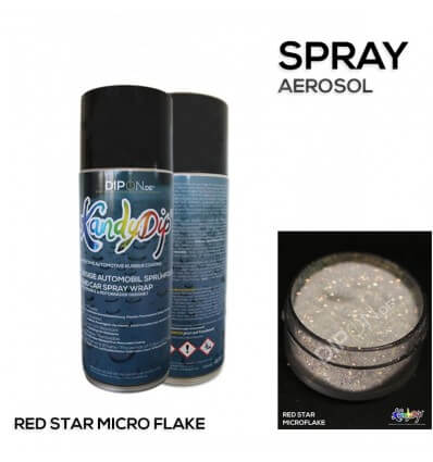 KandyDip® Red Star Micro Flake Aerosol Spray 400 ml