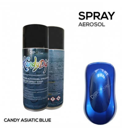 KandyDip® Candy Asiatic Blue 2K High Gloss (Schwarze Basis + True Aluminium Silver + Candy Asiatic Blue)